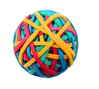 Zanthicia Band Ball High Resilience Heat-resistance Toy Elastic Ball Safe Anti-aging Stretchable Crafts Document Organizer, 150g
