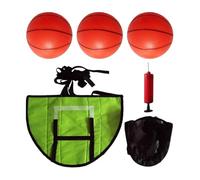 Zanthicia Basketball Hoop Mini Trampoline Fun Activity Soft Waterproof Active Play Outdoors Stable And For Long Service Time. Backboard Are 49cmx36cm/19.29inch X 14.17inch