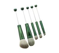 Zanthicia Beaded Cosmetic Brushes Blending Set Carrying On Travels With Unique For Effortless Makeup Can Be Gift For Mother Beadable Makeup Brushes Set Professional Travel, Green, 15.1cm