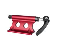 Zanthicia Bicycle Front Fork Quick Release Holder Durable Steel Shaft Reflective Stickers For Enhanced Night Visibility Cycle Transport Travel Storage Mount Lock, Red, 16.5cm