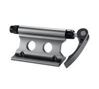 Zanthicia Bicycle Front Fork Quick Release Holder Durable Steel Shaft Reflective Stickers For Enhanced Night Visibility Cycle Transport Travel Storage Mount Lock, Gray, 16.5x4x9 cm