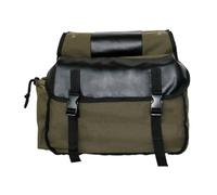 Zanthicia Bicycle Saddle Canvas Large Capacity Rear Rack Trunk Bag Motorbike Road Cycling Biking Back Seat Organization Pouch