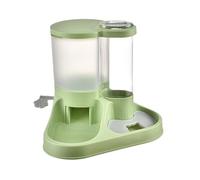 Zanthicia Cat And Dog Feeders Equipped With Automatic Water Replenishment Working Pet Owners ABS Cats Pet Products Food Bowl, green