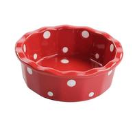 Zanthicia Charming Polka Dot Cat Bowls Large Capacity Feeding Bowl For Pets Water Accessories Suitable For Cats Dogs Puppy And Kittens Dispenser Dog Supplies Walking Camping Outdoor, Red, 14x5cm
