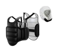 Zanthicia Chest Protector For Men Women Breathable Lightweight Karate Gear Provides Comprehensive Protections During Training Muay Thai Taekwondo Boxing Protections Protective , Black and White , M