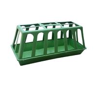 Zanthicia Chicken Poultry Feed Feeding Bucket Bins Anti Splashing Feature Poultry Feeding Tray Multi Hole Partition Farming Tool Food Dispenser Container Water Bowl