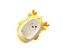 Zanthicia Children Stand Vertical Potty Pee Trainer Easy to Clean Lightweight Unique Promoting Good Habits in Toddlers Standing Potty Urinal Boys Urinal Accessory, Yellow, 29.8x23.8x14.8cm