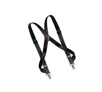 Zanthicia Comfortable Durable Mens Elastic X-Shaped Suspenders 4 Wide Swivel Hook 2 Work, Black