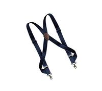 Zanthicia Comfortable Durable Mens Elastic X-Shaped Suspenders 4 Wide Swivel Hook 2 Work, Navy