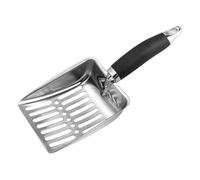 Zanthicia Comfortable Handle Fast Sifting Cat Litter Scoop Metal Shovel Efficient Cat Waste Removal Pets Kitty Metal Scooper Is Also Choice For Families And Friends Who Have Cats