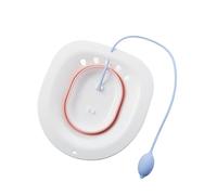Zanthicia Comfortable to Sit Toilet Buttock Curve Fits Most Toilets Strong Cleaning Power ABS Bathtubs Flusher Bidet Basin, Pink+Flusher