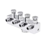 Zanthicia Compact Airbrush Adapter Air Hose Adapt Air Compressors For Painting Projects Comes Complete With Individual Regulation Feature Compressor Brush Fitting Connector Adjustable , 1 in 4 out