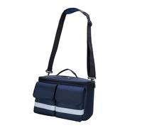 Zanthicia Compact First Aid Pouch Waterproof Emergency Kit Storage Bag Portable Family Handbag for at Home Travel Family First Aid Kits Case Home Travel Organizer, Dark Blue, 32x19x18cm