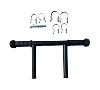 Zanthicia Compact Stroller Handle Extender Easy to Install Accessory Designed to Support Comfortable Parenting Experiences Kid Crib Stroller Handle Extender Easy to Install, Black, 3 Clips