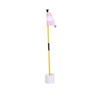Zanthicia Complete Golf Putting Flag Hole Cup Set With Height Adjustable Flagpole Home Office Lawn Practice For All Golfer Skill Levels Indoor Outdoor Home Office Backyard Golfing Gifts, Pink White