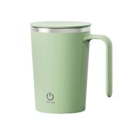 Zanthicia Convenient Electric Stirring Cup for Various Drinks Magnetic Force is Generated to Drive Propeller at Bottom to Rotate, Green