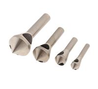 Zanthicia Countersink Bit Deburring Drill Bit Set Crosshole With Four Types Sturdy HSS Drill Bits Made For Easy Cutting Tasks Wood Bits Punch Set Countersink