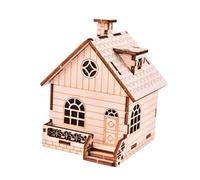 Zanthicia Craft DIY Educational Science Craft Model Gift Fun Interactive Toy Promotes Parental Involvement In Learning Wooden DIY Music HouseBuilding Kits Assembly