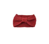 Zanthicia Crochet Headbands Winter Corn Bowknot Adjustable Windproof Chunky Universal Ear Warmer Headband for Women Girls, Claret