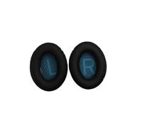 Zanthicia Cushion Ear Pads Head-mounted Headset Breathable Sponge Gamer Cover Replacement QC35 Headphones, Black+Blue