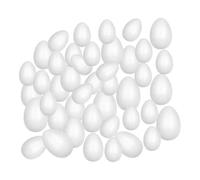 Zanthicia DIY Craft Foam Eggs Easy to Apply Durable Wide Range of Uses Polystyrene Foam Balls Not Easy to Deform Durability, 50 80 100 120mm 50pc