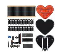Zanthicia DIY Kit Electronic With High Reliability Components Low Power Consumption ABS Soldering Practice Kit Diy Electronic, heptacolor