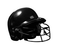 Zanthicia Double Ear Baseball Batting Helmet With Facemask Engineered With Enhanced Protections To Players Safety During Games Shock Absorbing Softball Combats Helmet Adults Men, Black, 31x21x21cm
