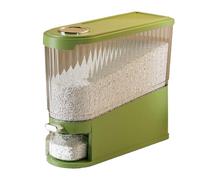 Zanthicia Dry Food Rice Dispenser Insect-Proof Sealed Grain Storage Can Food Grade Rice Box Detachable Automatic Dispenser, Green