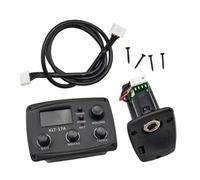 Zanthicia Durable 5 Band Guitar EQ Equalizer Acoustic Offering Tuning And Volume Control Guitar Pickup6.35mm Output Jacks Can Be Connected To Stereo