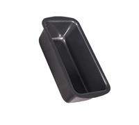 Zanthicia Durable Baking Fruit Cake Bread Maker Tin for Long Lifespan Carbon Steel Non Stick Loaf Pan Mold Rectangular Toast Box, Black L