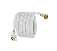 Zanthicia Durable Bathroom Kitchen Sink Hot Cold Water Inlet Hoses Reliable Water Supply Unit for Every Home Inlet Pipe Guarantees Long Term Performance and Reliability, White, 0.8m