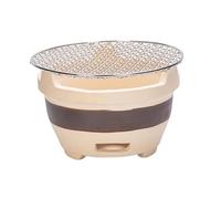 Zanthicia Durable Outdoor Charcoal Grill Pottery Barbecue Stove Backyard Hiking Cooking Delicious Meals Pottery Barbecue Stove for Outside BBQ Camping Steak Charcoal for Cooking Outdoor Indoor Tea