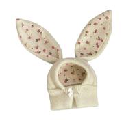 Zanthicia Easter Cute Costume Bunny Bunny Hat With Ears Charming Brings Joy And Smiles To Pets At Parties Ensuring Furry Friend Stays Warm During Chilly Days, White, S