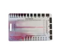 Zanthicia ECG Pocket Card Double Sided Portable And Durable Thin And Lightweight With Intuitive Simplifies Complex Analysis, C