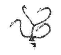 Zanthicia Efficient Third Hand Tool for PCB Repair and Soldering with Excellent Heat Transfer Soldering Station and Hot Air Tools, Black, Four Claws