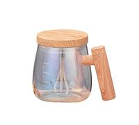 Zanthicia Electric Coffee Cup Designed for Easy Disassembly and Cleaning Glass Fully Automatic Mixing Cup Mug Without Clumping, Rainbow Orchid