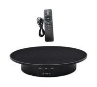 Zanthicia Electric Motorized Rotating Display Stand Easy To Strong Construction All Types Of Displays Can Adjust According To Various Demands Turntable Electric Motorized Jewelry Model Holder , Black