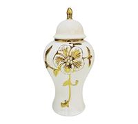 Zanthicia Elegant Ceramic Ginger Vase With Lid Display Storage For Bouquets And Plants Collection Decorative Centerpiece Plants Holder Ceramic Ginger Jar With Lid Gifts