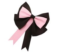Zanthicia Elegant Halloween Bows For Wreaths Realistic Appearance Fiber Fall Bows For Wreaths Christmas Decorations Orange, Black-powder, 50cm