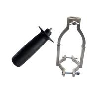 Zanthicia Enhanced Square Hole Drill Bit Adapter Includes Stars Screws Adjustable Clamp Premium Steel Structure Woodworking Needs Square Hole Drill Fixed Bracket Steel Woodworking