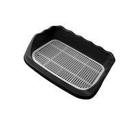 Zanthicia Ergonomic Plastic Corner Lavatory Basin for Cats Dogs and Ferrets Comfortable and Efficient Pet Toilet Cleaning Solution, Black