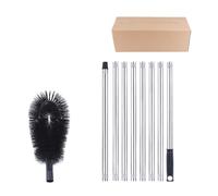 Zanthicia Extendable Gutter Cleaning Tools For Home Maintenance With Bendable Handle Gutters Brush Long Pole Roof Leaves Removal Tool Roof Scoop Scalable, 3.2m