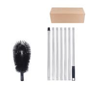 Zanthicia Extendable Gutter Cleaning Tools For Home Maintenance With Bendable Handle Gutters Brush Long Pole Roof Leaves Removal Tool Roof Scoop Scalable, 2.8m