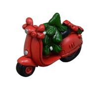 Zanthicia Farmhouse Style Xmas Motorcycle Ornament With Tree Holiday Centerpiece Reflecting Joyful Spirit Of Season Christmas Decoration Table Décor Holiday Supply