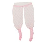 Zanthicia Fishnet Stockings For Miniature Soldiers Choice For Enhancing Narrative Through Action Figure Showcases 1/6 Soldier Miniature Long Tube Fishnet Stocking, Pink, 9cm