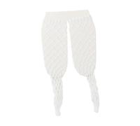 Zanthicia Fishnet Stockings For Miniature Soldiers Choice For Enhancing Narrative Through Action Figure Showcases 1/6 Soldier Miniature Long Tube Fishnet Stocking, white, 9cm