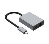 Zanthicia Gigabit Ethernet Adapter Hub With Charging Port Laptop USB To Ethernet Adapter Always Plugged And Ready For Meetings Laptop Aluminum Alloy Case