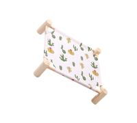 Zanthicia Give Your Pet The Best Sleep With Our Structurally Stable Wooden Pet Hammock Breathable Cat And Dog Hammock Supplies, cactus, large size 65 * 53 * 13