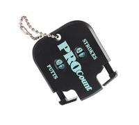 Zanthicia Golf Scorer 2 Players Counter Stroke Score Keeping Device Two Digits Scoring Keeper with Key Chain for Golfing Aids