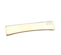 Zanthicia Guitar Fret Press Caul Insert Equipped With Innovative Features Is Guitarist Tool Applications Durable And Sturdy. SizeApprox. 63x13.5x4mm/2.48x0.53x0.16inch, Gold, 7.25#